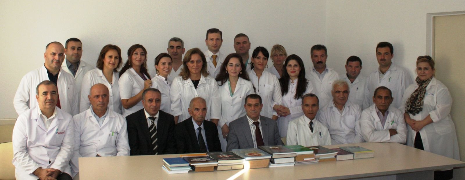 Prof. H.A.Sultanov və prof. N.Y.Bayramov kafedranın əməkdaşları ilə